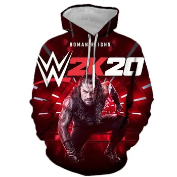 Naujas ilgaplaukis raumenų vyrų gladiator 3D spausdinimo vyriški marškiniai hoodie palaidinukė berniukui puloveris laisvi drabužiai 3684