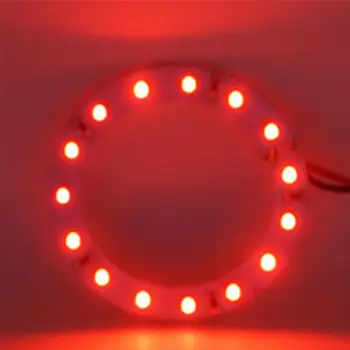 Naujas Led Šviesos Žiedas Žiedas 40mm 3528/1210-12 LED Angel Eye Diafragmos Aplinkos Šviesos Balta Raudona Mėlyna Didelio Ryškumo Patvarumo 12V