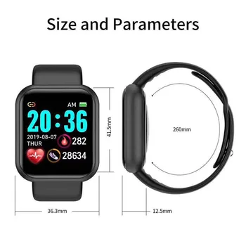Naujas Leidimas D20/Y68 Smart Watch Vyrų, Moterų Laikrodžiai 
