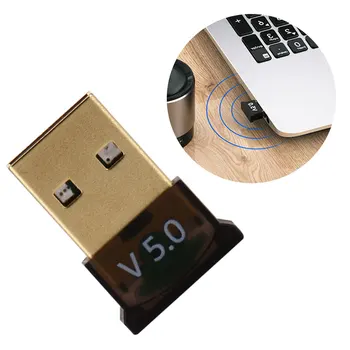 Naujausias USB Bluetooth 5.0 Adapteris Siųstuvas, Imtuvo Garso Bluetooth Dongle Belaidžio ryšio USB Adapteris, skirtas Kompiuteris, Nešiojamas PC Pelės 190881