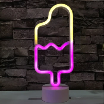 Neoninis Ženklas USB LED Dekoracija Lempos Vaivorykštės Namų Vaikas Kambarys Naktiniai Nakties Šviesos Dekoras, Šviesos, Vaikams Kalėdų Dovana