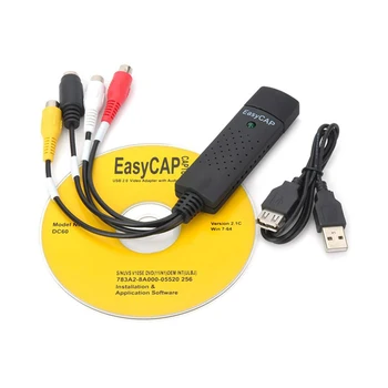 Nešiojamų VHS Į DVD USB 2.0 Windows EasyCap Garso Keitiklis Capture Card Filmavimo Adapteris 54089