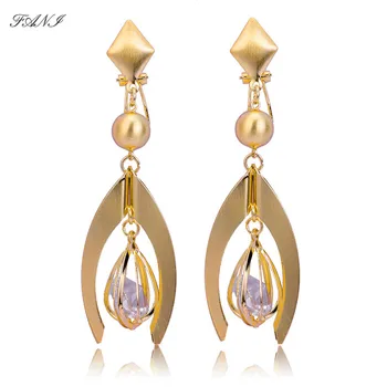 Nice Fashion Jewelry Long Drop Dangle Earrings 2021 Wholesale Water Drop Women Wedding Party Earrings Daily Gift 79698