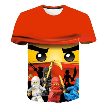 Ninja NAUJAS 3D Spausdinimo Berniukų marškinėliai Vasarą Vaikai Ninjago T Marškinėliai Cool Animacinių Merginų Drabužius Paaugliams Vaikų Drabužių 4T-14T 176166