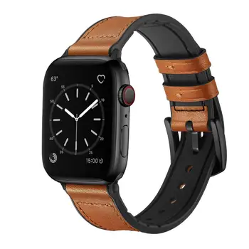 Oda+Silikoninis Dirželis Apple Žiūrėti Juosta 40MM 44MM iwatch juosta 38MM 42MM Watchband Apyrankė 