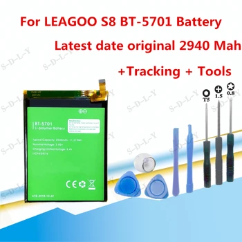 Originalios Atsarginės Leagoo S8 Baterija 2940mAh už Leagoo S8 Smart Mobilųjį Telefoną + + Sekimo Numerį 163958