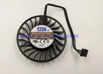 Originalus AVC BAZA0714B2U 12V 0.6 A P001 P002 64MM*16MM graphics card 4-wire aušinimo ventiliatorius 89409