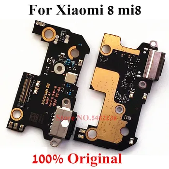 Originalus USB Įkrovimo lizdas Dokas Flex kabelis Xiaomi 8 mi8 M8 Įkroviklio kištuko Jungtis lenta su Mikrofonu Pakeitimo 21255