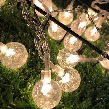 Pasakų Gypsophila Bubble Ball Lempos Atostogų Apšvietimo Girliandą Baterija USB Patalpų Kalėdų, Vestuvių Dekoravimas Led String Žibintai 176942
