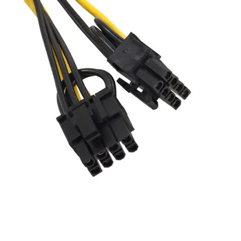 PCI-E 6-pin, 2x 6+2-pin (6-pin/8-pin) Maitinimo Splitter Cable PCI-e 8pin Dual 8Pin Vaizdo plokštės Maitinimo ilgiklis 126056