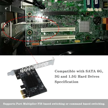 PCIE į SATA 3 Plėtros Kortelę ar Pridėti Kortelės Valdytojas Dual SATA Port PCI Express Adapter Kortelių Windows10/8/7/XP/2003/2008/Linux 129639