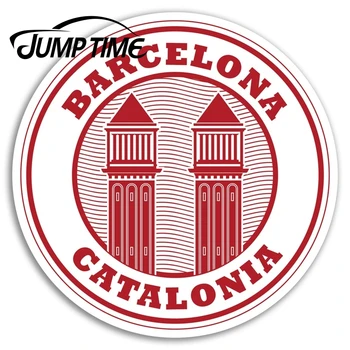 Peršokti Laikas Barselonos Katalonijos Vinilo Lipdukai Ispanija ES Bagažo Lipduką Auto Bamperio Lipdukas Variklio Vandeniui Automobilių Reikmenys 132885