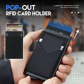 Pop-Up Id RFID Kortelę Vyriška Piniginė 
