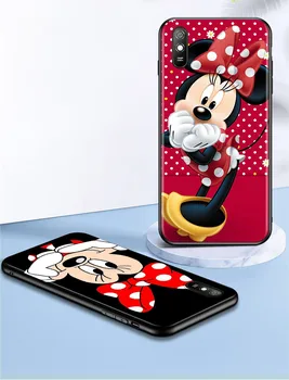Raudona Minnie Mouse Silikoninis Dangtelis Xiaomi Redmi 9T 9 9C 9A 9AT 9i 8 8A 7 6 Pro 7A 6A, 5, 5A 4X Plius Telefono dėklas 23289