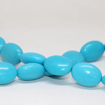 Retro Ovalo formos kiaušinių mėlyna turquoises calaite akmens 12*16mm prarasti karoliukai moterų fit 