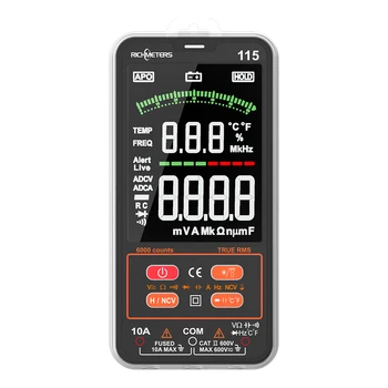 RM115 Multimetras 6000 Skaičiuoja Multimetro Profesionalūs Skaitmeniniai Multimetrai Multimetre Testeris ACDC Srovė Auto-Svyruoja 2533