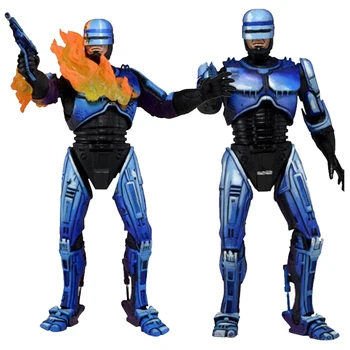 Robocop Pav NECA Robocop VS Terminator Serijos 2 Mūšio Sugadintas Liepsnosvaidis Veiksmų Skaičius, Modelis Žaislas 18cm 50096