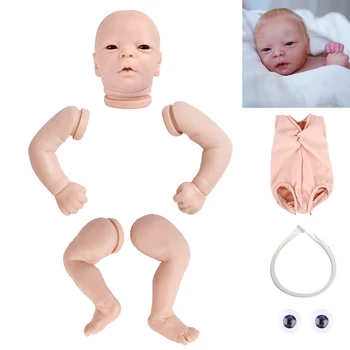 RSG Reborn Baby Doll, 17 Colių Gyvas Naujagimis Kūdikis Miega Darren Vinilo Unpainted Nebaigtų Lėlės Dalys 