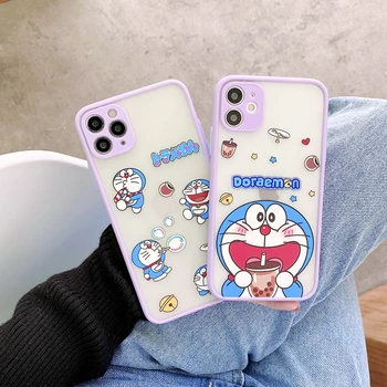 Samsung GALAXY A12 A32 A50 A51 A52 A70 A71 A72 10 Pastaba Pro 20 Ultra Atveju Animacinių filmų Doraemon Matinis Minkštos TPU Padengti Telefonas Atvejų