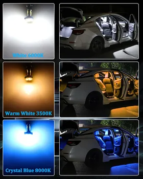 Seker 8pcs Canbus LED Salono Apšvietimas Už Mazda MPV 5(2006-2010) Priedai Žemėlapis Dome Skaityti Kamieno Licenciją Plokštelės Ne Klaida Lemputes 79052