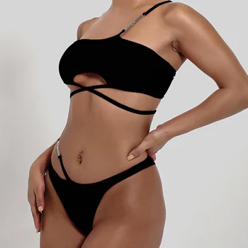 Seksualus Bikini Komplektas Mikro Bikinis 2021 Bandeau Moterų Maudymosi Kostiumėlį Moterų Maudymosi Kostiumėliai, Thong Biquini Vientisų Maudymosi Kostiumai, Maudymosi Kostiumai Paplūdimys