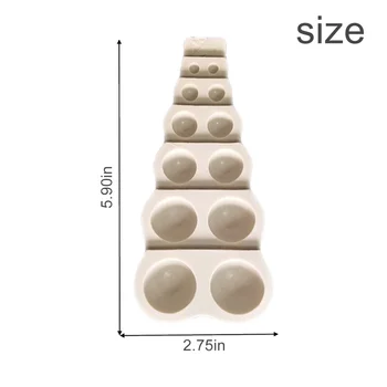 Silikono Tortas Modelis Šokolado Fudge Pelėsių Didelis Mažas Multi Dydžio Perlas Rutulio Formos 