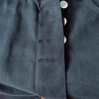 Single -Breasted Pakraštyje Mygtuką, Juodos Spalvos Džinsinis Culottes Vasaros Korėjos Mados Moterų Šortai, Sijonas 2021 Harajuku Streetwear Jean Trumpas