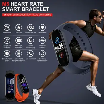 Smart Watch Vyrų, Moterų Širdies ritmo Monitorius Kraujo Spaudimas Fitness Tracker Smartwatch Juosta 5 Sporto Žiūrėti 