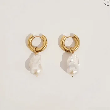 SOMMAR Spalvingas 18KGP Aukso Užpildytas stud auskarai moterų Vintage Perlai moterų auskarai Nuostabūs Papuošalai, Aksesuarai 158278