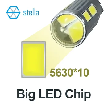 Stella Super Šviesus 2vnt T10 W5W LED 194 LED Interjero Automobilio Šviesos Pusėje Lemputė, led Lempos Skaitymo prietaisų Skydelio Lemputės 6000k 12V 16