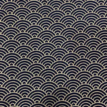 Tamsiai Mėlyna Balta Medvilnė Įdegio Japonų Stiliaus Audinio Siuvimo Kimono Lėlės & Krepšiai Rankdarbiams 