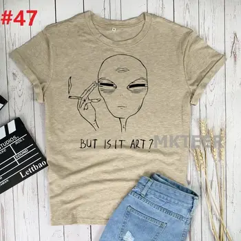 Tačiau Tai Yra Meno Juokinga Svetimų 2021 Karšto Harajuku Graphic Marškinėliai Moterims Animacinių filmų Vasaros T-shirt Mados Ullzang Viršų Moteriška Ropa Mujer 149962