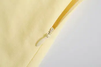 Toppies Moterų Geltona Tuščiaviduriai Iš Backless Vasaros Suknelė Sluoksniuotos Rankovėmis Mini Suknelės Vestidos 102384