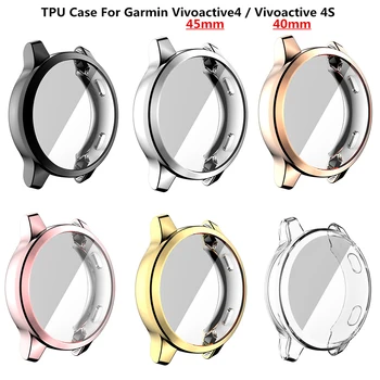 TPU Case Cover Garmin Vivoactive 4S, 4 Smart Žiūrėti Raštas Rėmas Garmin Vivoactive 4 4S Apsauginis Apvalkalas Priedai