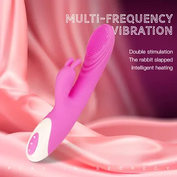 Triušio ausies pratęsimo lazdele moterų masturbacija šildymo vibratorius masažas lazdele g-taško stimuliacija sekso žaislai moteris 923