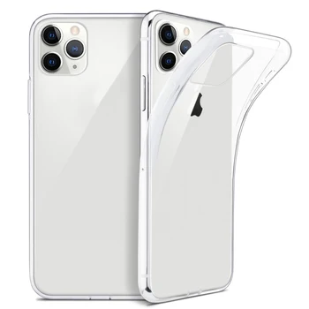Ultra Plonas Aišku, Telefono dėklas Skirtas iPhone 12 Silikono Minkštas Permatomas Dangtelis Skirtas iPhone 11 12 Pro XS Max X 8 7 6s Plius 5 SE XR Atveju