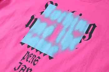 UNCLEDONJM Naują atvykimo 2021 Simbolių spausdinimo negabaritinių marškinėliai Hip-Hop Streetwear Marškinėlius Harajuku Vasaros vatos Pagaliukai Tees BV-9863