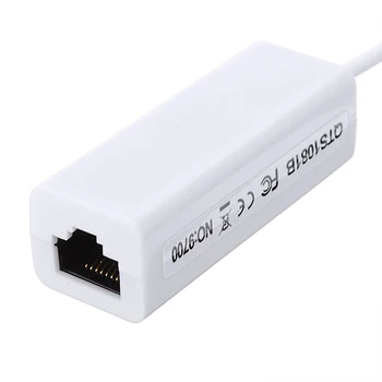 USB 2.0 į RJ45 LAN Ethernet Adapteris Keitiklis Kabelis Tinka MacBook Air Nešiojamas KOMPIUTERIS Didelės Spartos USB 2.0 Adapteris, Splitter Hub 73940