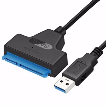 USB 3.0 Prie SATA 22 Pin 2,5 Colio Kietasis Diskas SSD Adapteris Jungties Laidą Veda įtaisą, skirtą Kompiuterį, PC Konverteris Nešiojamas kompiuteris