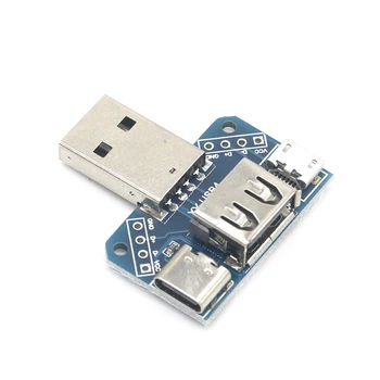 USB Galvos Skydas Male USB Jungtis Tipas-c Micro Moterų USB 2.54-4P perdavimo bandymų valdybos USB adapterio plokštė XY-USB4 197487