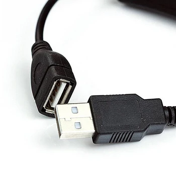 USB Kabelis Vyrų ir Moterų įjungimas IŠJUNGIMAS Kabelinės 28cm Perjungti LED Lempos Maitinimo Linijos, USB prailginimo Pleistras Smegenų Kietojo Disko Tinklo Naujos
