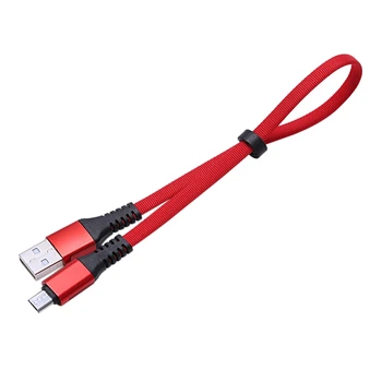 USB, Mikro-USB Trumpas Butas Įkrovimo Kabelis su Metalų Jungtis, skirta 