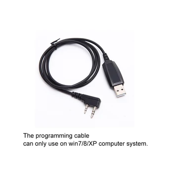 USB Programavimo Kabelis Dvi-pin Programavimo Kabelis Baofeng UV-5R UV-82 RETEVIS H777 RT22 RT15 RT81 Win XP/7/8 