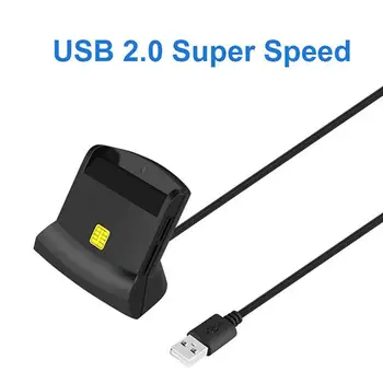 USB SIM Smart Card Reader Banko Kortele IC/ID EMV SD TF MMC Cardreaders USB-CCID ISO 7816 PC / SC Versija 1.0 / 2.0 Standartą 29063