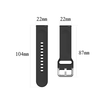 Už XiaoMi Haylou Saulės Watchband Sporto Silikono Watchband Dirželis Xiaomi Haylou Saulės LS05 Smart žiūrėti Kvėpuojantis Apyrankė 108980