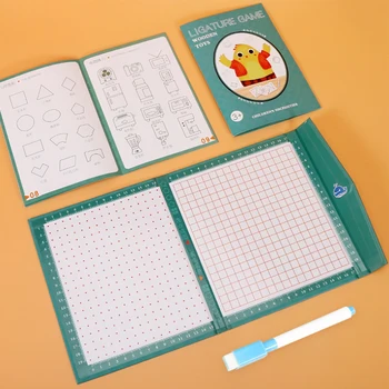 Vaikai Medinės 3D Puzzle Magnetinis Knygų Tangram Numeris Matematikos Valdybos Rungtynės Žaidimas Montessori Ugdymo Mokymosi Žaislai Vaikams