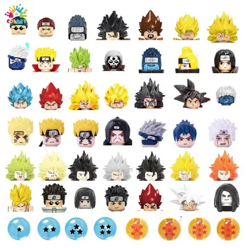 Vaikams Žaislai 8pcs/daug Japonų Anime Naruto figūrėlių, Statyba Blokai Mini Animacinių filmų Plytų Žaislai Vaikams Gimtadienio Dovanos 77963