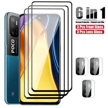 Vaizdo kameros Apsauginė Stiklo Xiaomi Poco M3 Pro 5G X3 NFC Grūdintas Stiklas Xiaomi Poco M3Pro F3 Screen Protector Xaini M 3 Filmas 43610