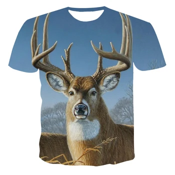 Vasaros Naują Žavinga Gyvūnų 3D spausdinimo Vyrų Ir Moterų Visų Rungtynių Negabaritinių Marškinėliai Mados O-Kaklo Atsitiktinis trumpomis Rankovėmis T-Shirt 105795