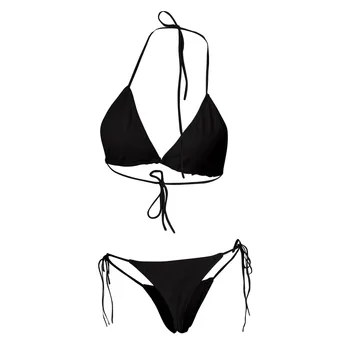 Vasarą Moterys Seksualus Tvarstis Brazilijos Bikini Top Thong inkarinius Paplūdimys, Push-up maudymosi Kostiumėliai, Ponios Nėriniai Iki Paplūdimio maudymosi kostiumėlį